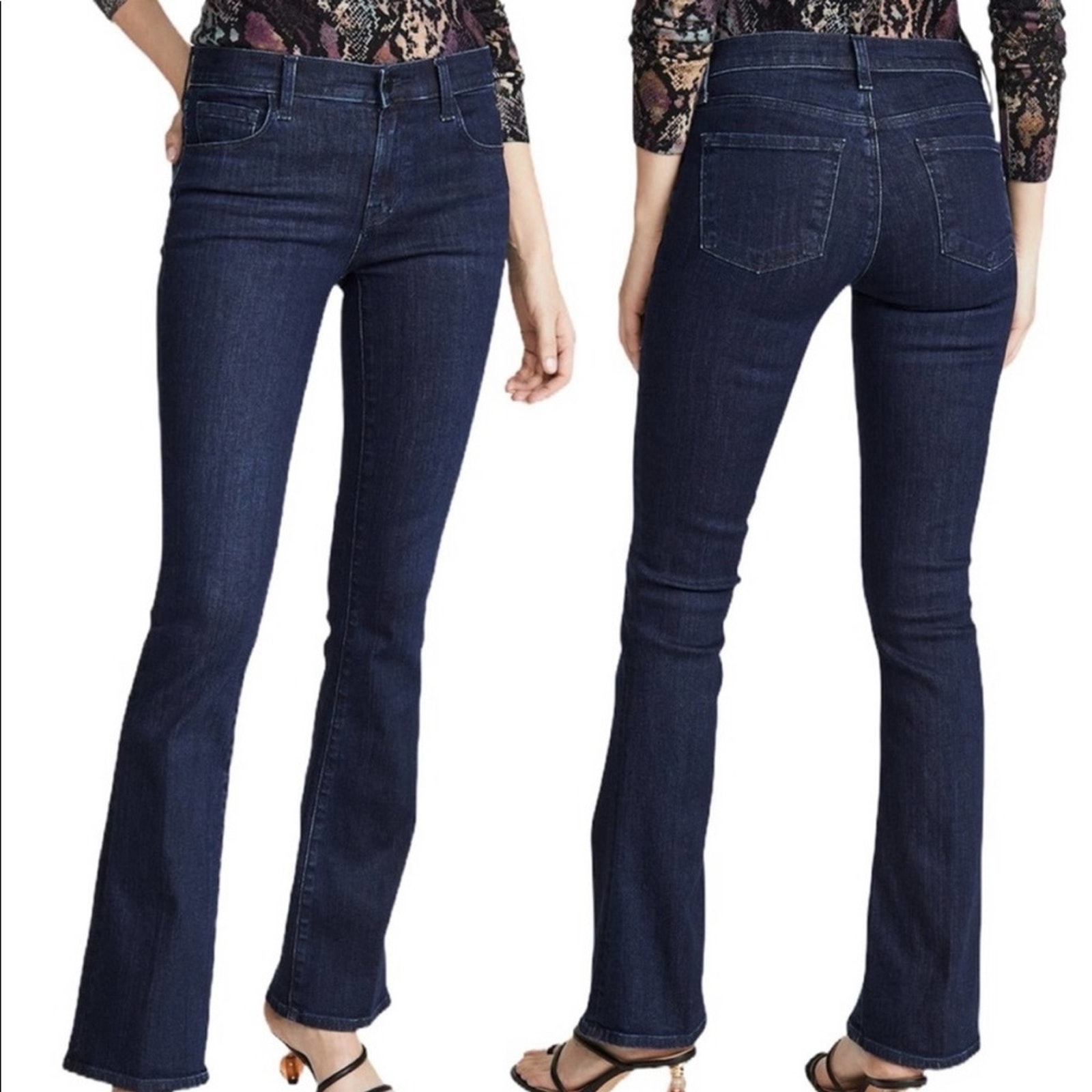 Jbrand Dark Wash Midrise Stretch Bootcut Jeans Sz 27